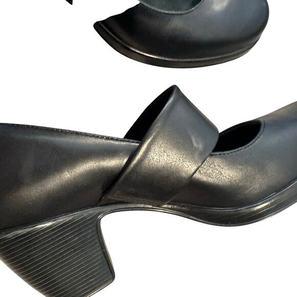 Dansko Black Leather Mary Jane Mules - Picture 5 of 11